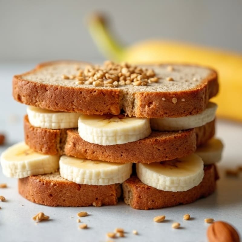 Protein-Packed Almond Butter Banana Sandwich