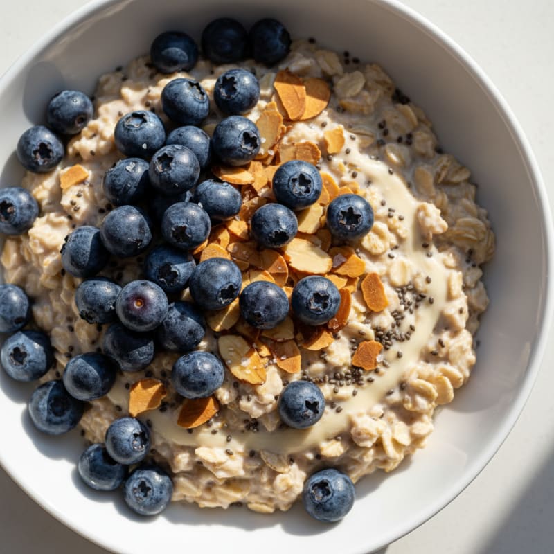 Blueberry Almond Overnight Oats