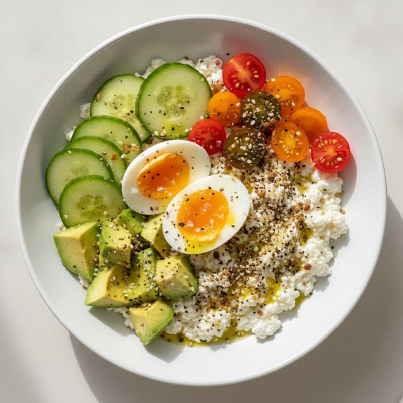 Savory Cottage Cheese Breakfast Bowl