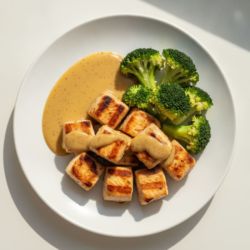 Grilled Chicken Bites with Honey Mustard