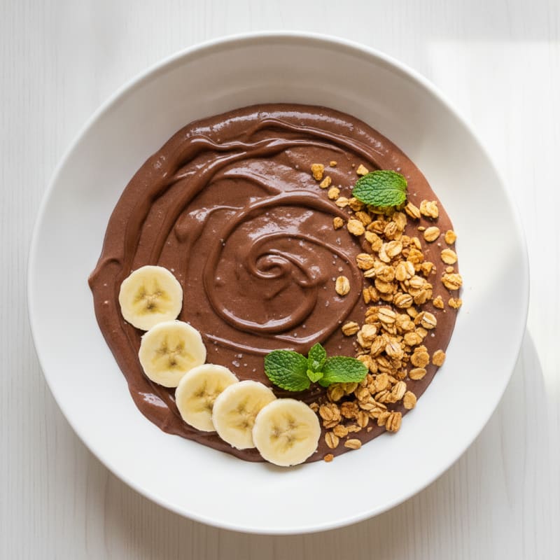Chocolate Banana Protein Pudding
