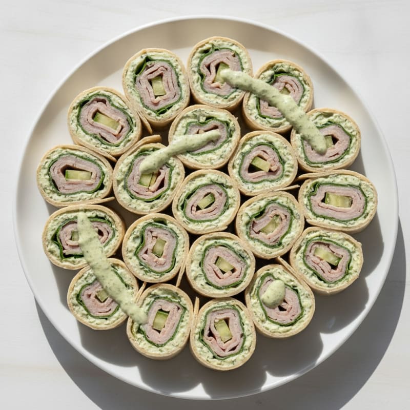 Turkey Cucumber Tortilla Pinwheels