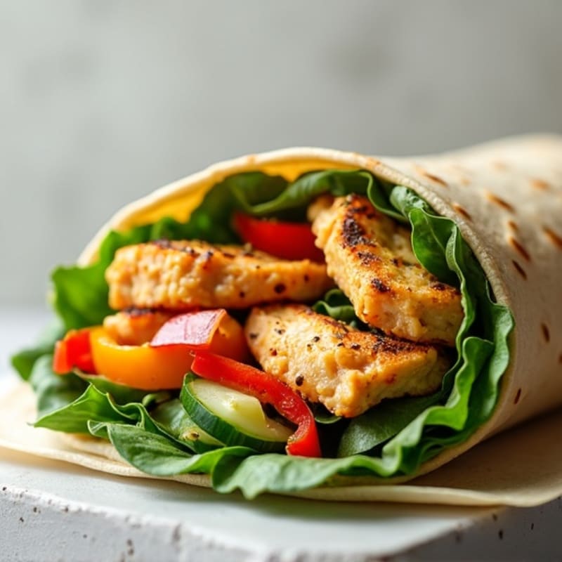 Fresh Veggie Hummus Wrap