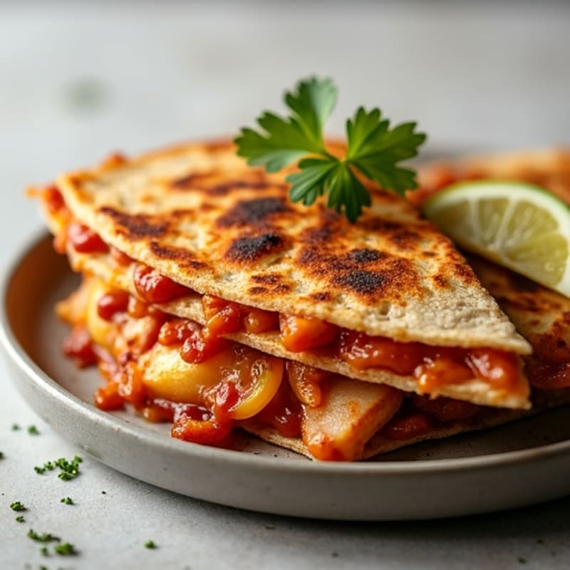 Grilled BBQ Chicken Sweet Onion Quesadilla