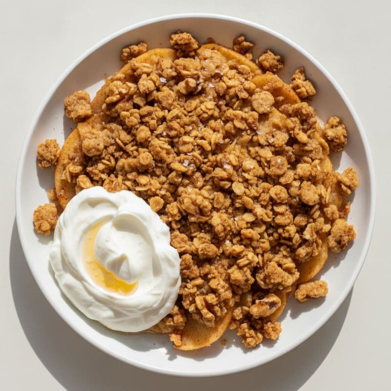 Baked Apple Crumble with Oats