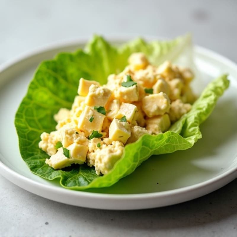 Creamy Egg Salad Lettuce Wraps