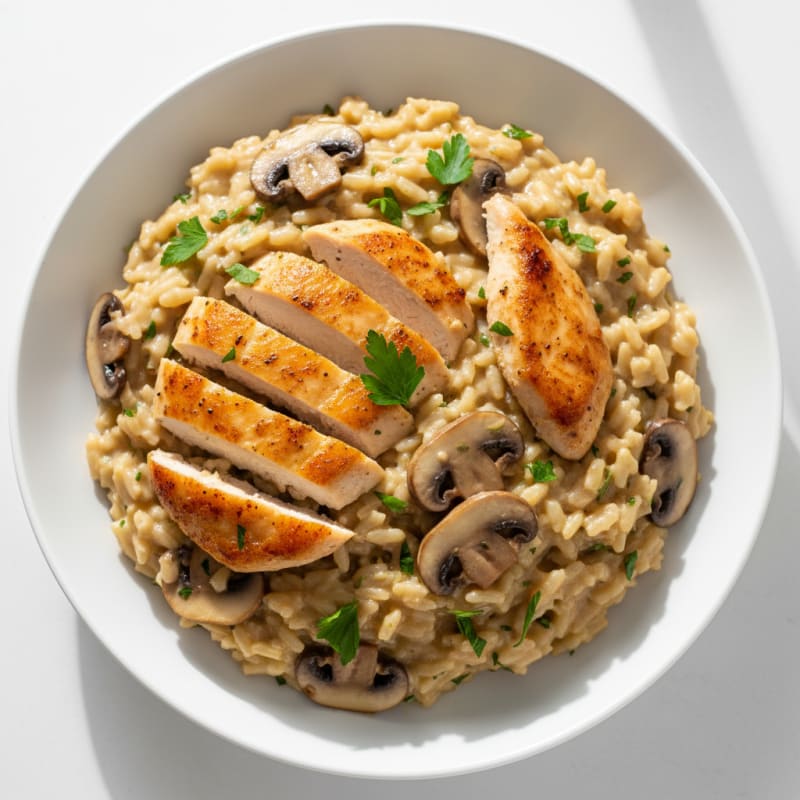Creamy Parmesan Mushroom Risotto