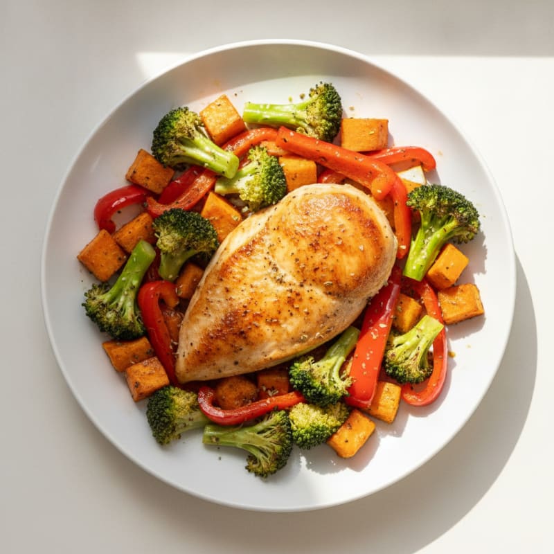 Lemon Herb Baked Chicken and Veggies