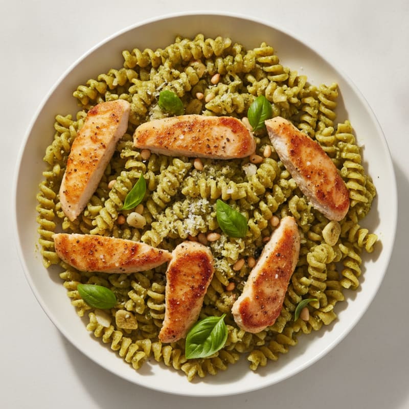 Green Basil Pesto Pasta