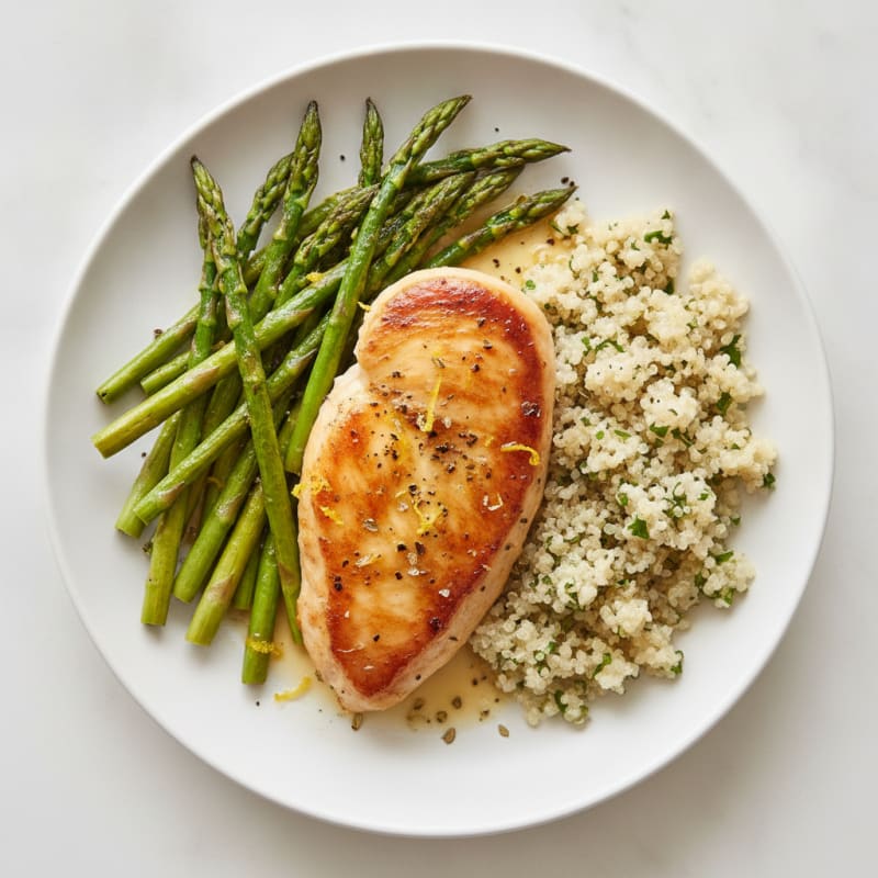 Lemon-Herb Chicken with Roasted Asparagus