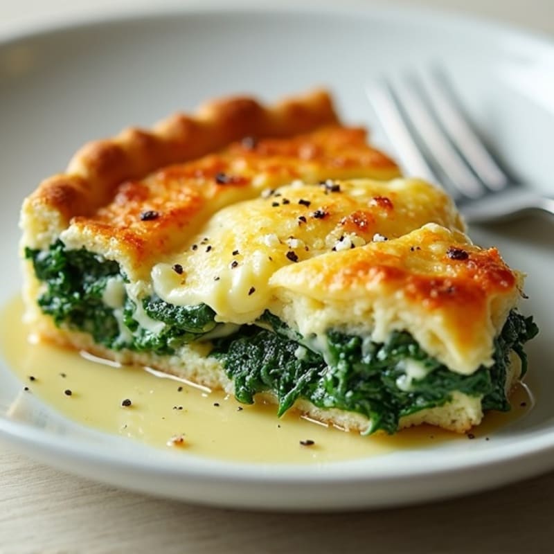 Creamy Spinach and Feta Baked Pie