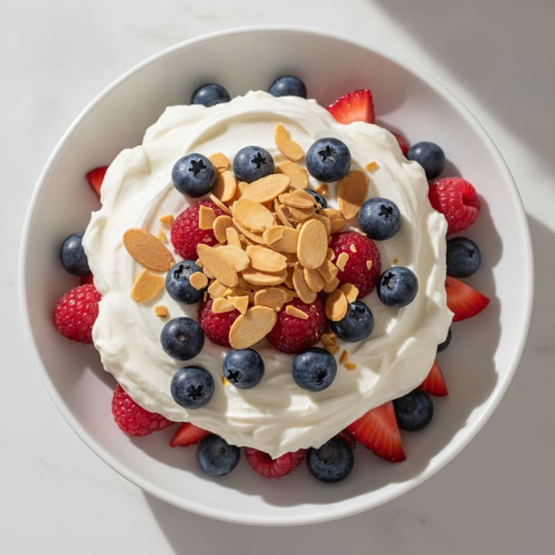 Creamy Greek Yogurt Protein Parfait with Berries