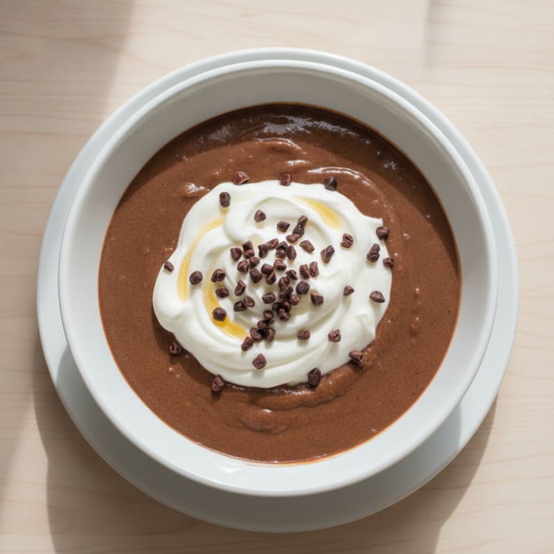 Silky Chocolate Protein Pudding with Greek Yogurt