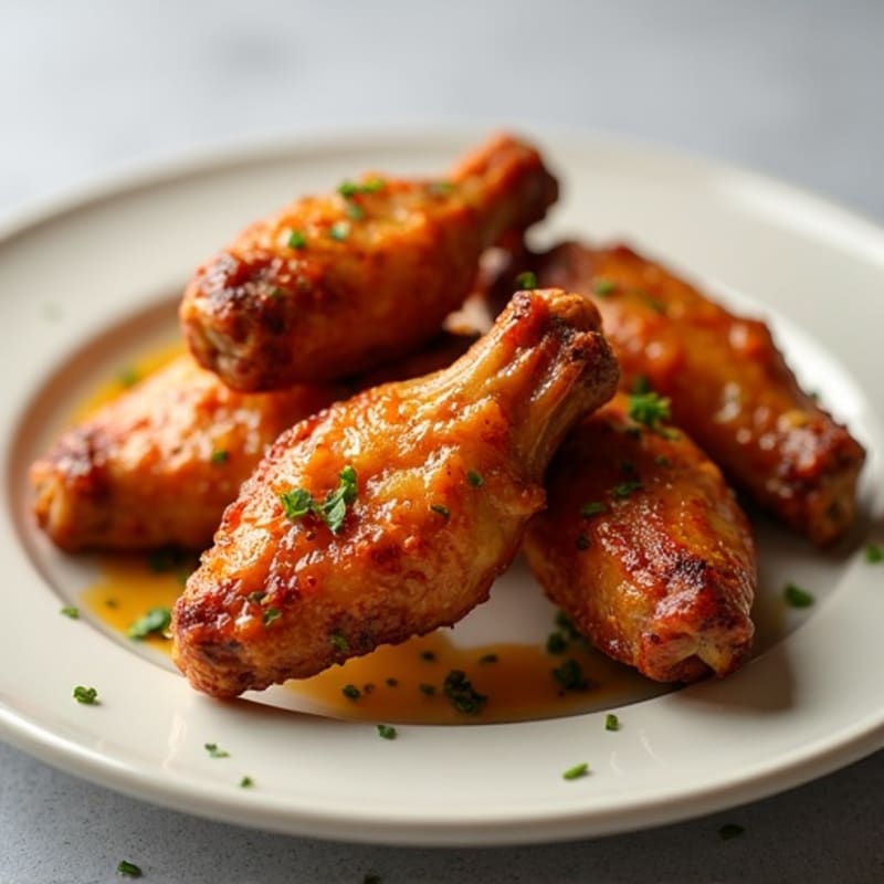 Crispy Baked Chicken Wings with Sweet Honey Glaze