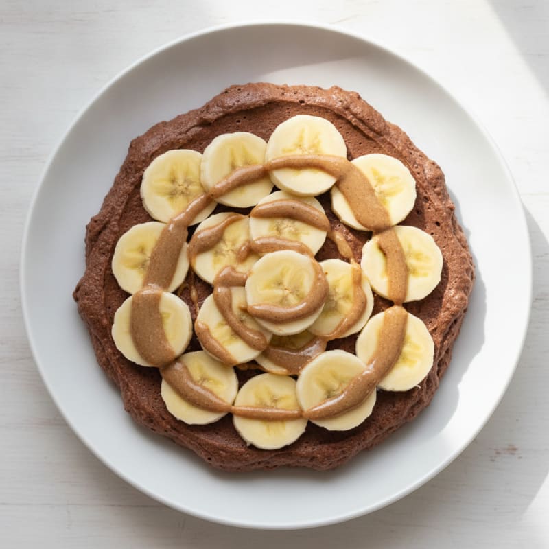 Silky Chocolate Protein Pudding with Sliced Bananas