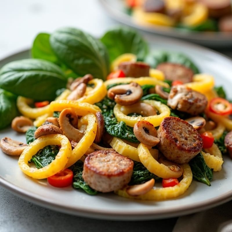 Savory Chicken Sausage and Veggie Scramble