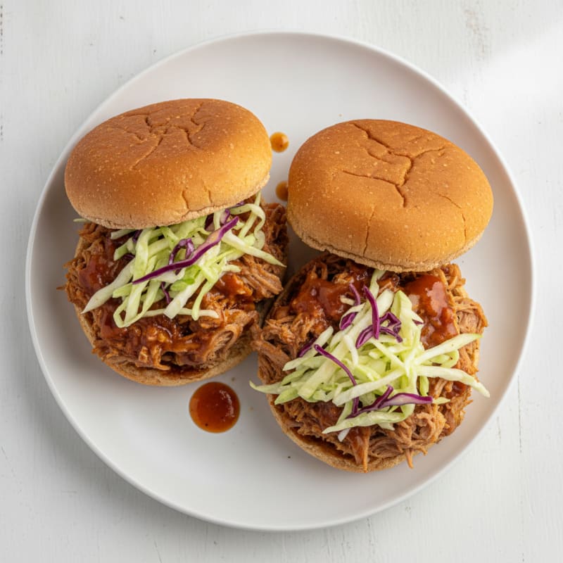 Slow-Cooked BBQ Pulled Pork Sandwiches