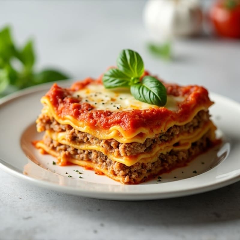 Cheesy Zucchini Lasagna with Lean Ground Beef