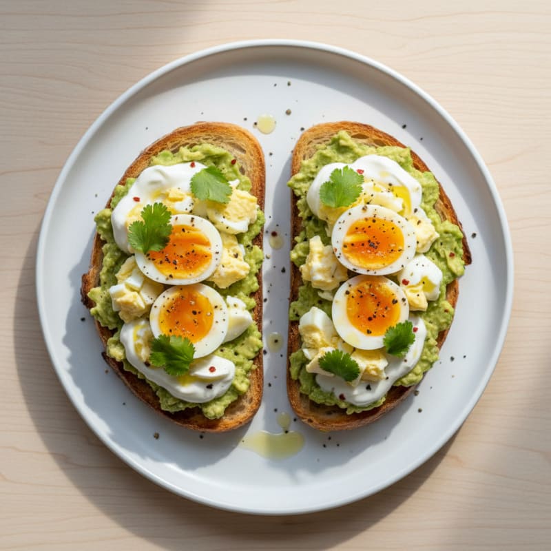 Sourdough Avocado Toast with Jammy Eggs