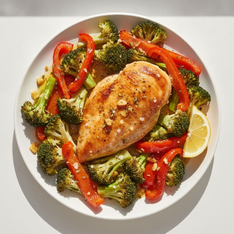 Garlic Herb Roasted Chicken with Vegetables
