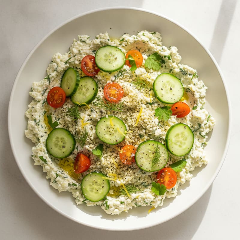 Lemon Herb Cottage Cheese Bowl