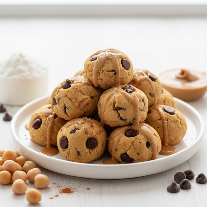 Chickpea Cookie Dough Protein Bites