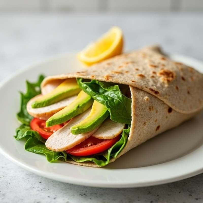 Lean Turkey and Creamy Avocado Wrap