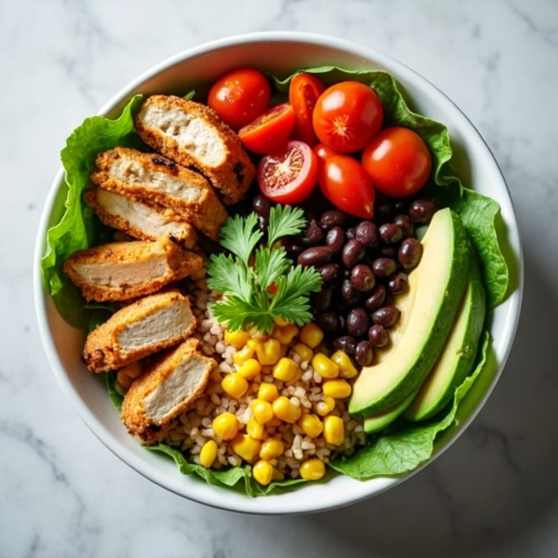 Fresh Black Bean Burrito Bowl with Zesty Lime