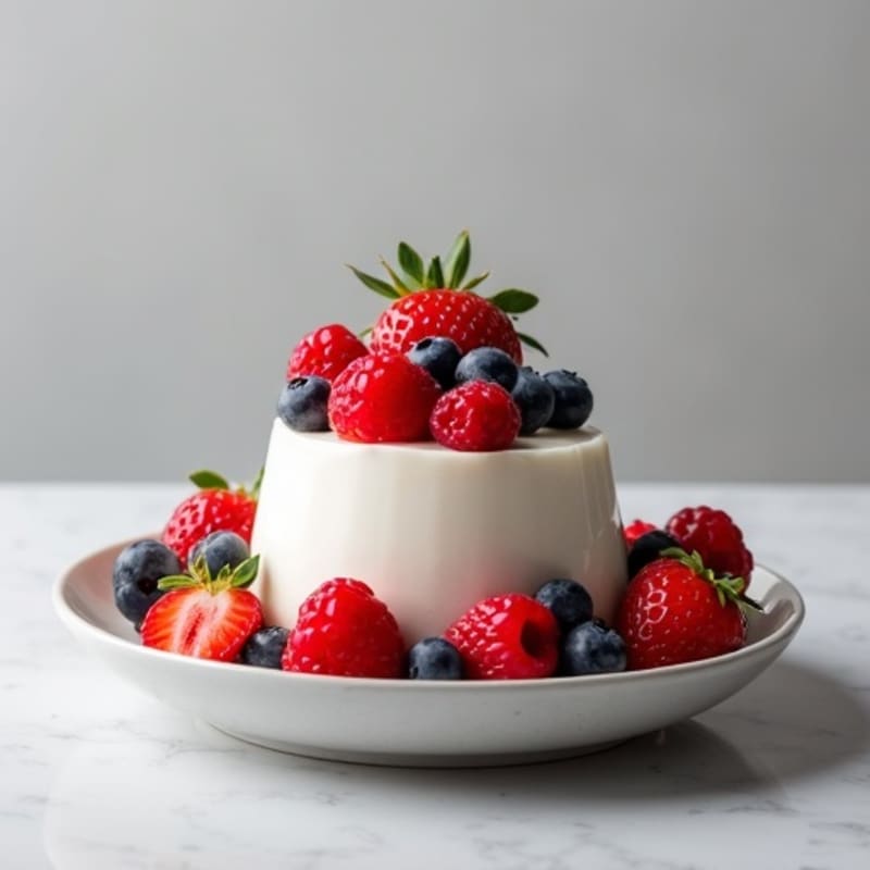 Silky Greek Yogurt Protein Mousse with Berries