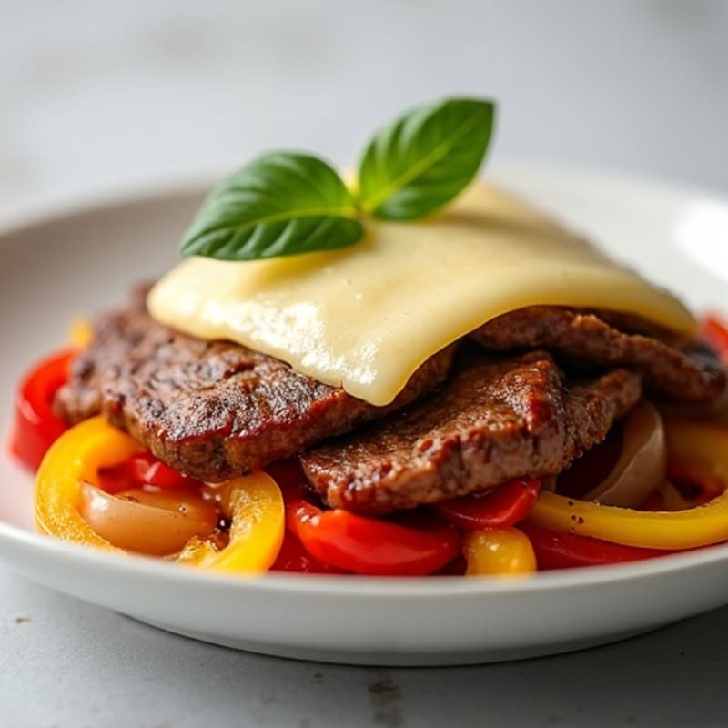 Lean Sirloin Philly with Bell Peppers and Onions