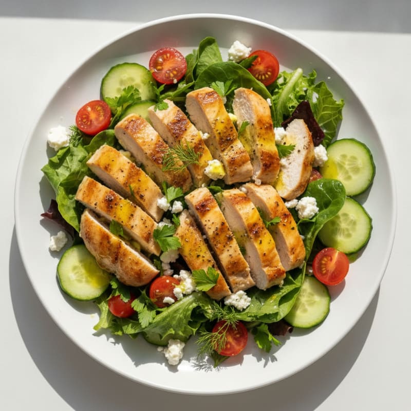 Quick Lemon Herb Chicken Salad