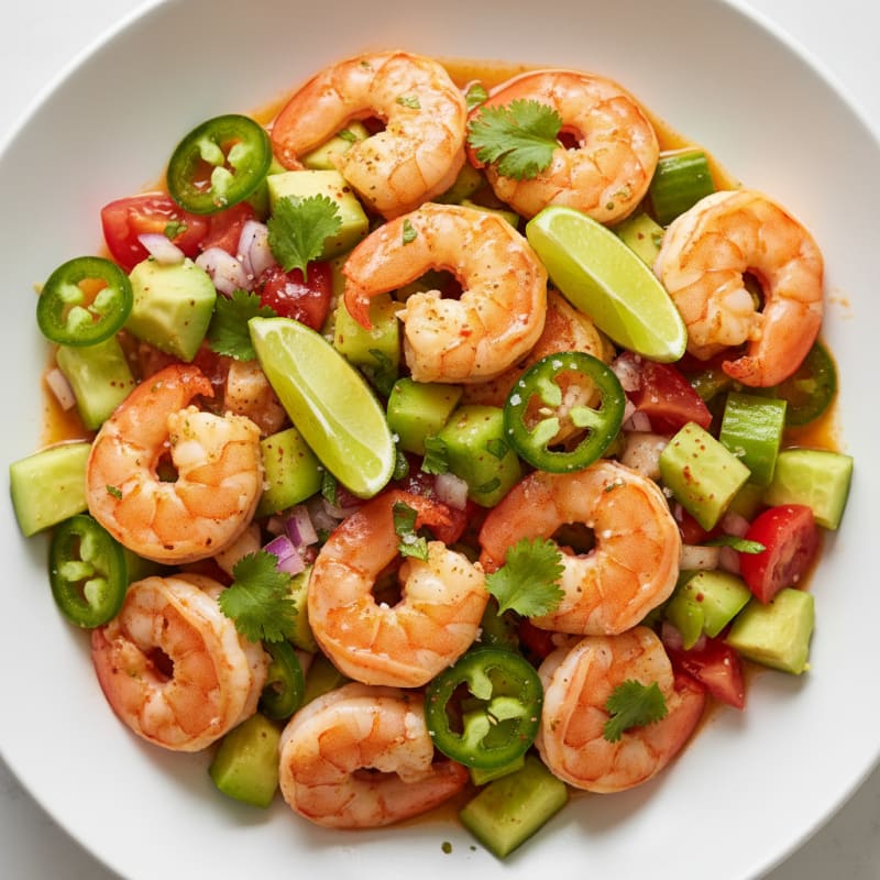 Zesty Chili-Lime Shrimp Ceviche with Avocado