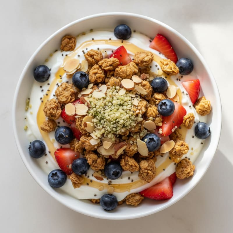 Creamy Greek Yogurt Berry Protein Parfait