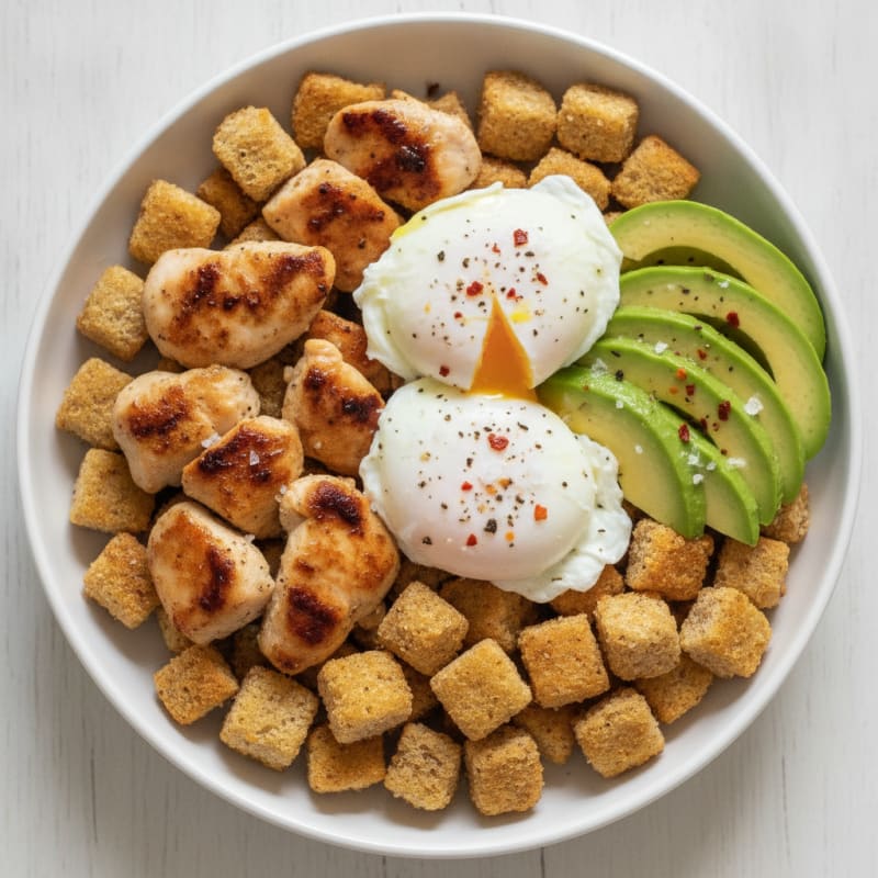 Chicken and Egg Power Breakfast Bowl