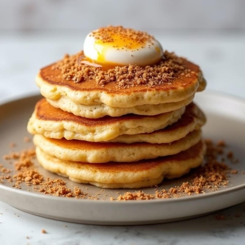 Fluffy Chickpea Oat Protein Pancakes
