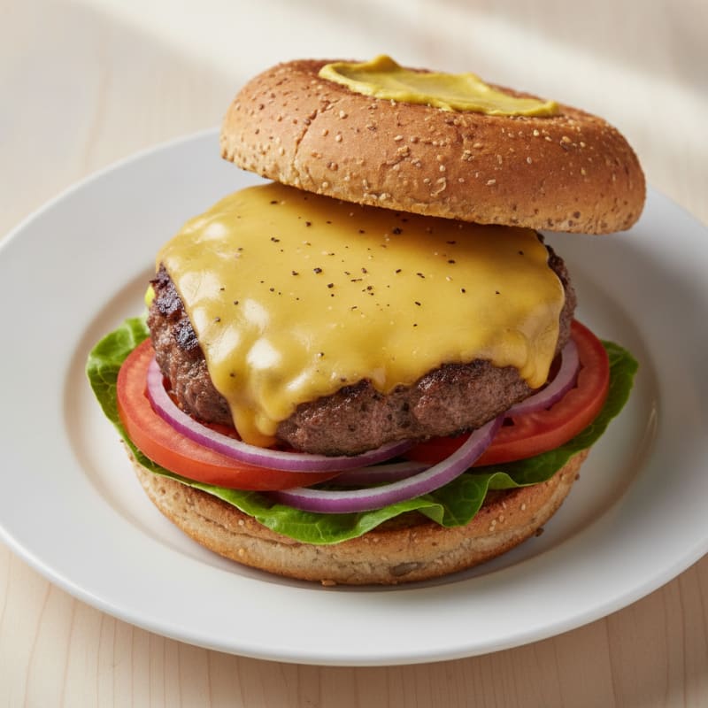 Classic Beef Burger with Cheddar