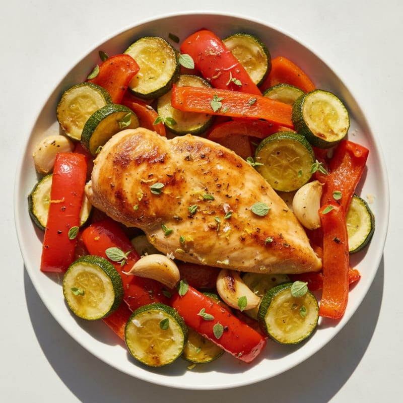 Lemon Herb Chicken with Roasted Vegetables