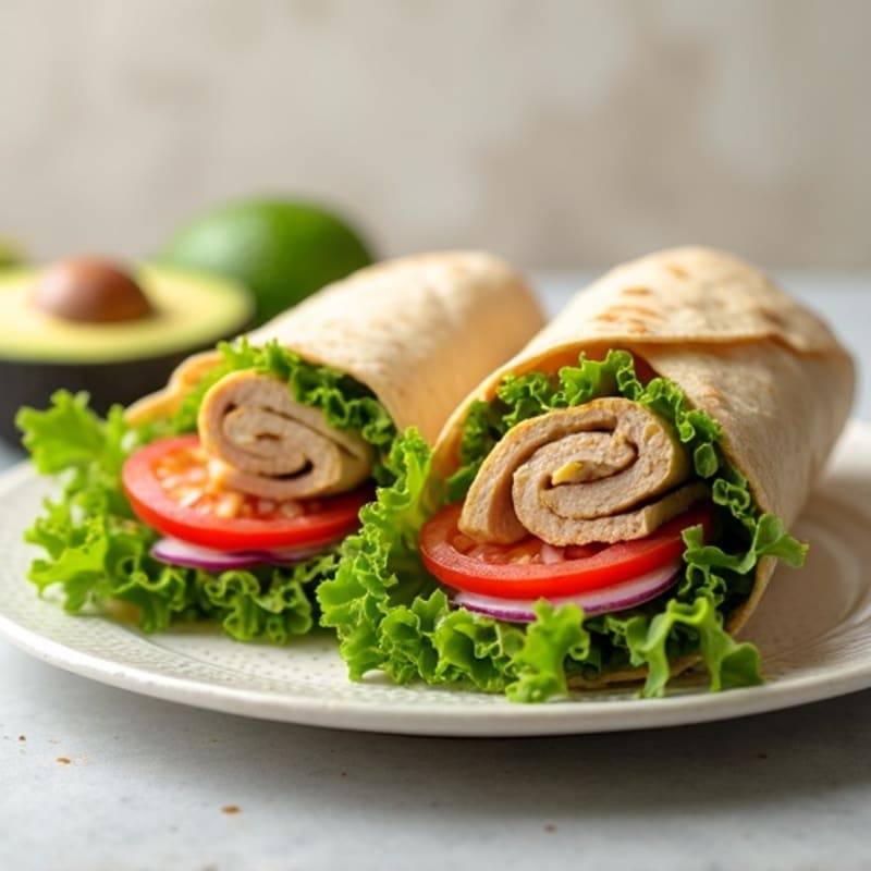 Fresh Avocado Turkey Wrap