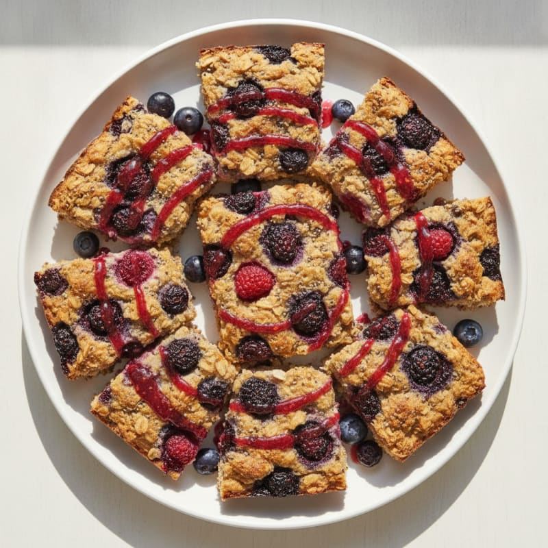 Berry Baked Oatmeal Squares