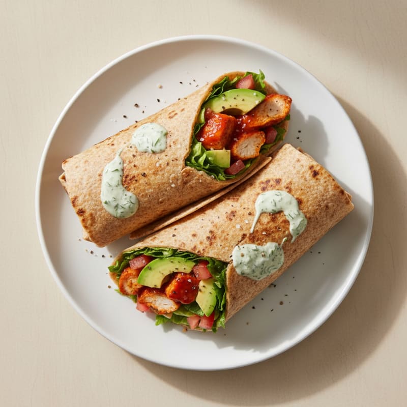 Crispy Buffalo Chicken Ranch Wraps