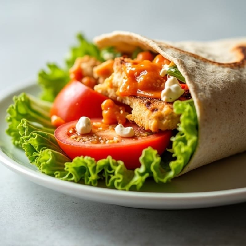 Fresh Buffalo Ranch Chicken Wrap
