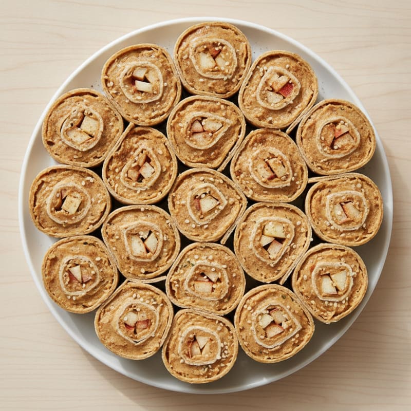Apple Peanut Butter Pinwheels