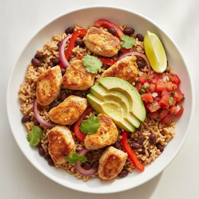 Chicken Burrito Rice Bowl