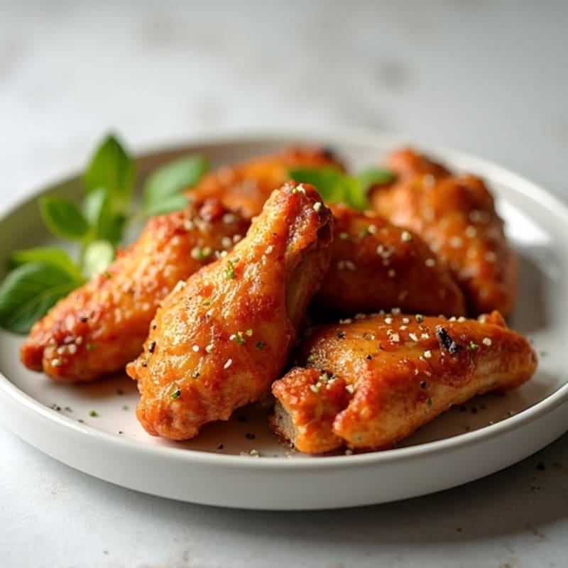 Crispy Baked Honey Garlic Chicken Wings