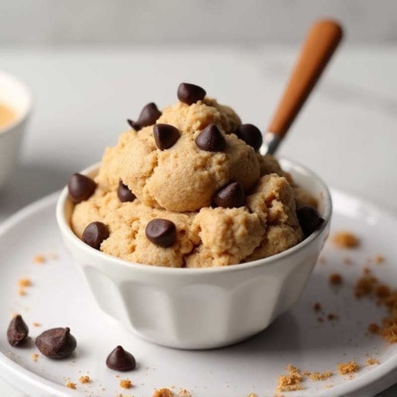 Creamy Single Serve Gluten-Free Chocolate Chip Cookie Dough