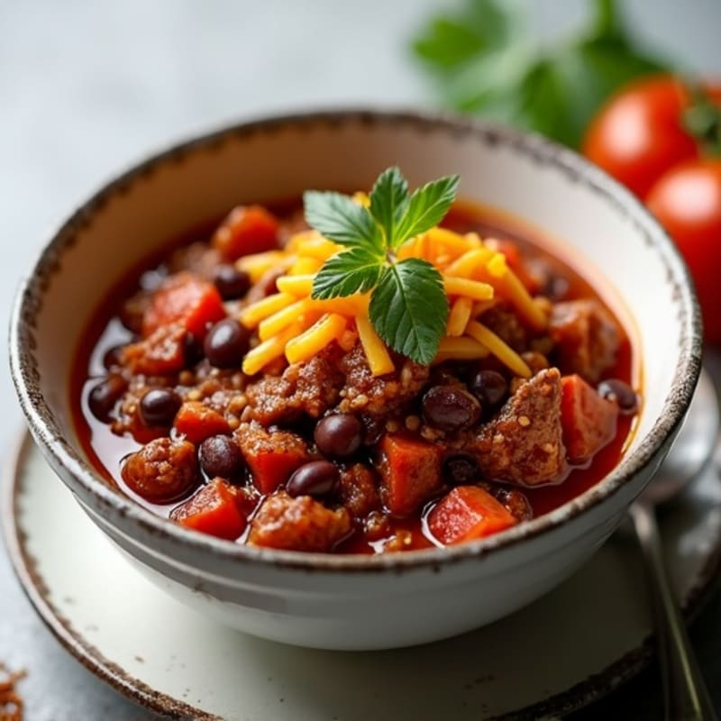 Hearty Slow Cooker Beef Chili