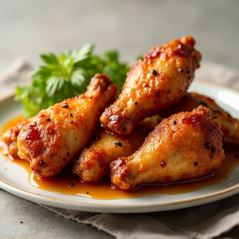 Crispy Honey Glazed Chicken Wings