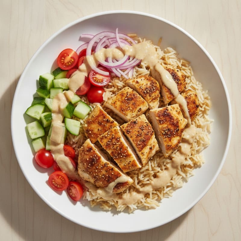 Chicken Shawarma Rice Bowl