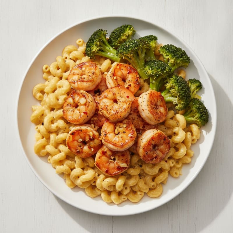 Garlic Butter Shrimp with Sautéed Broccoli