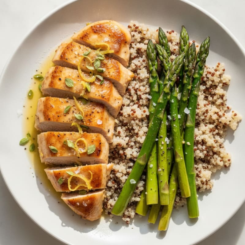 Lemon Herb Chicken with Roasted Asparagus
